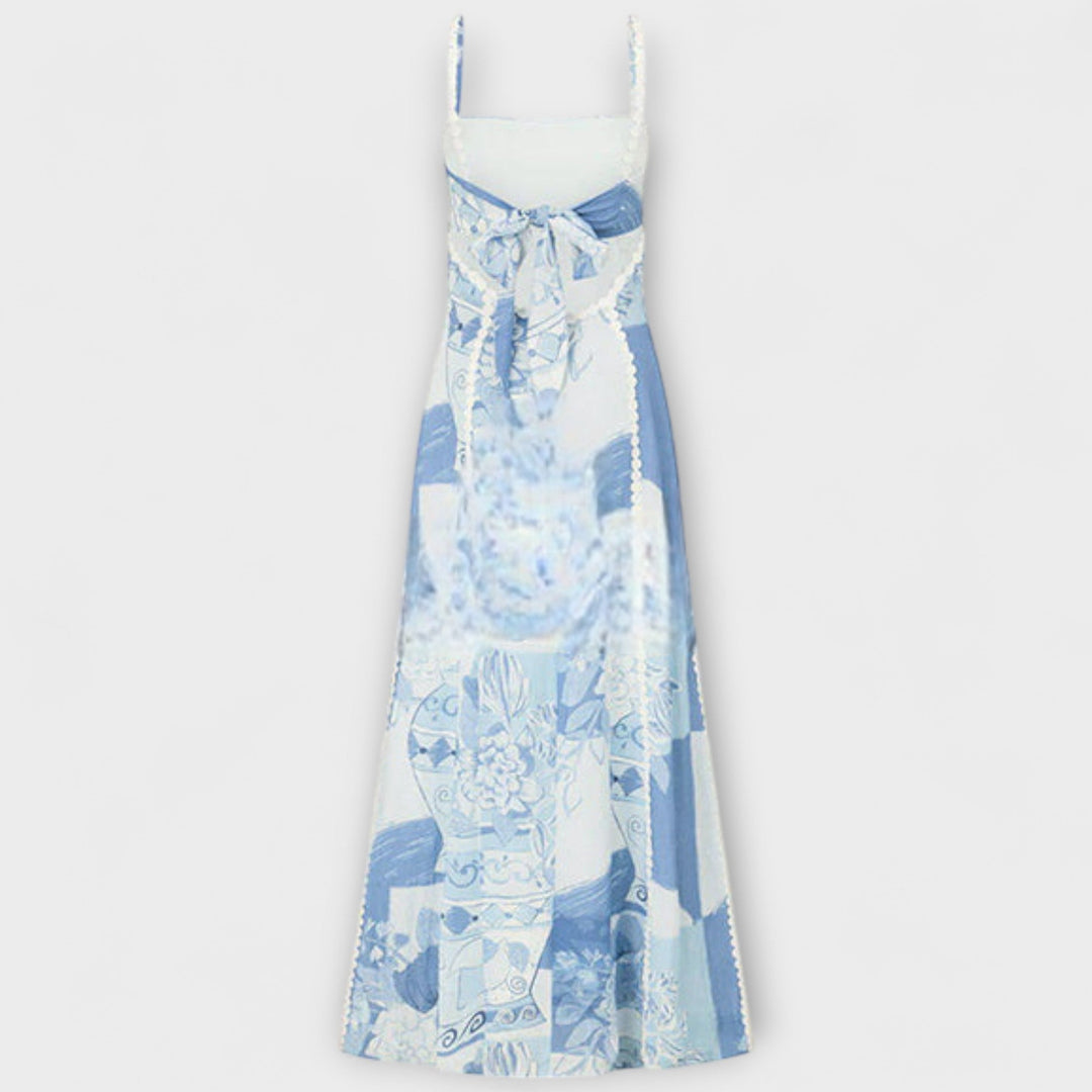 Terazza Ric Rac - Slip Flared Linnen Maxikleed