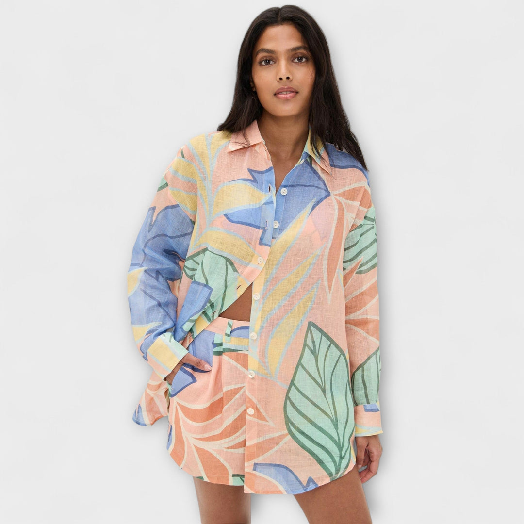Mary - Tropisch Bladprint Korte Set van Playa Boyfriend