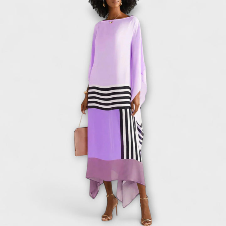 Elenora - Locker gesneden geometrische kaftan
