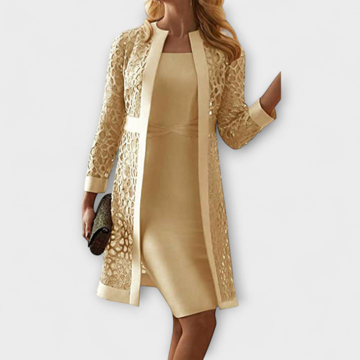 Runa - Elegante Tweedelige Kantjurk