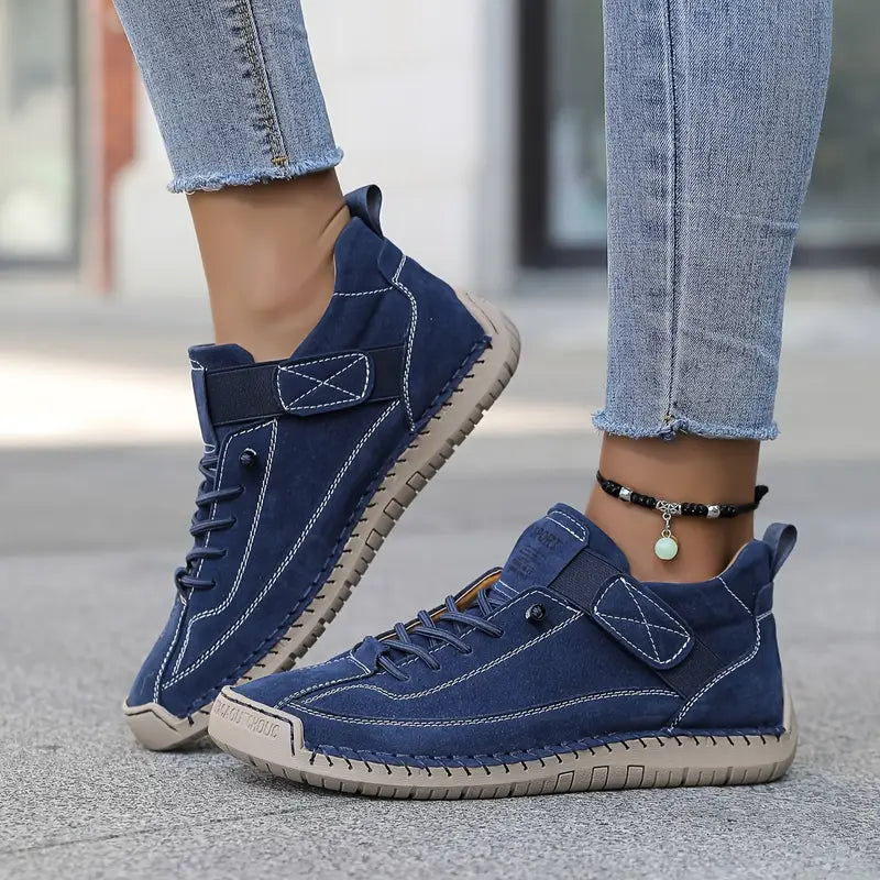 Alceste | Canvas sneakers met veters en siernaden voor dames