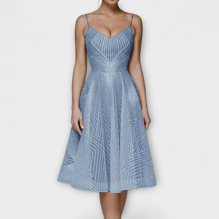 Elli - Dames Luxe Jurk met Borduursels