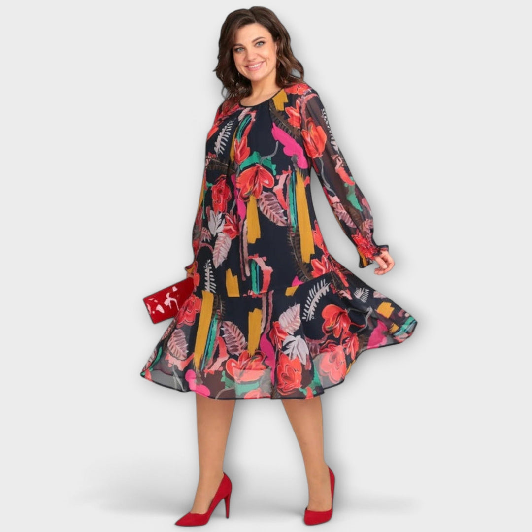 Caroline - Elegante Plus-Size-Jurk voor ultiem comfort