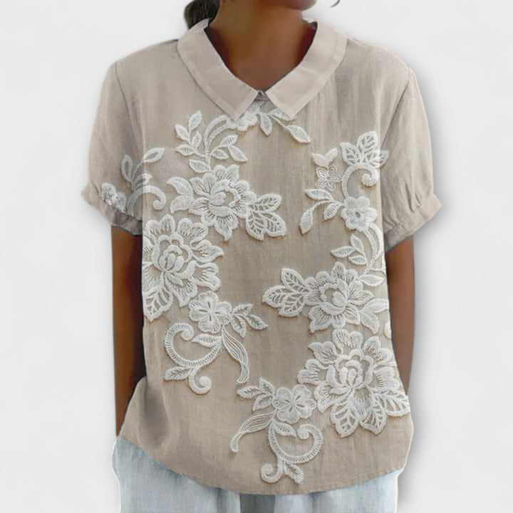 Emma - Blouse met Vintage-Print