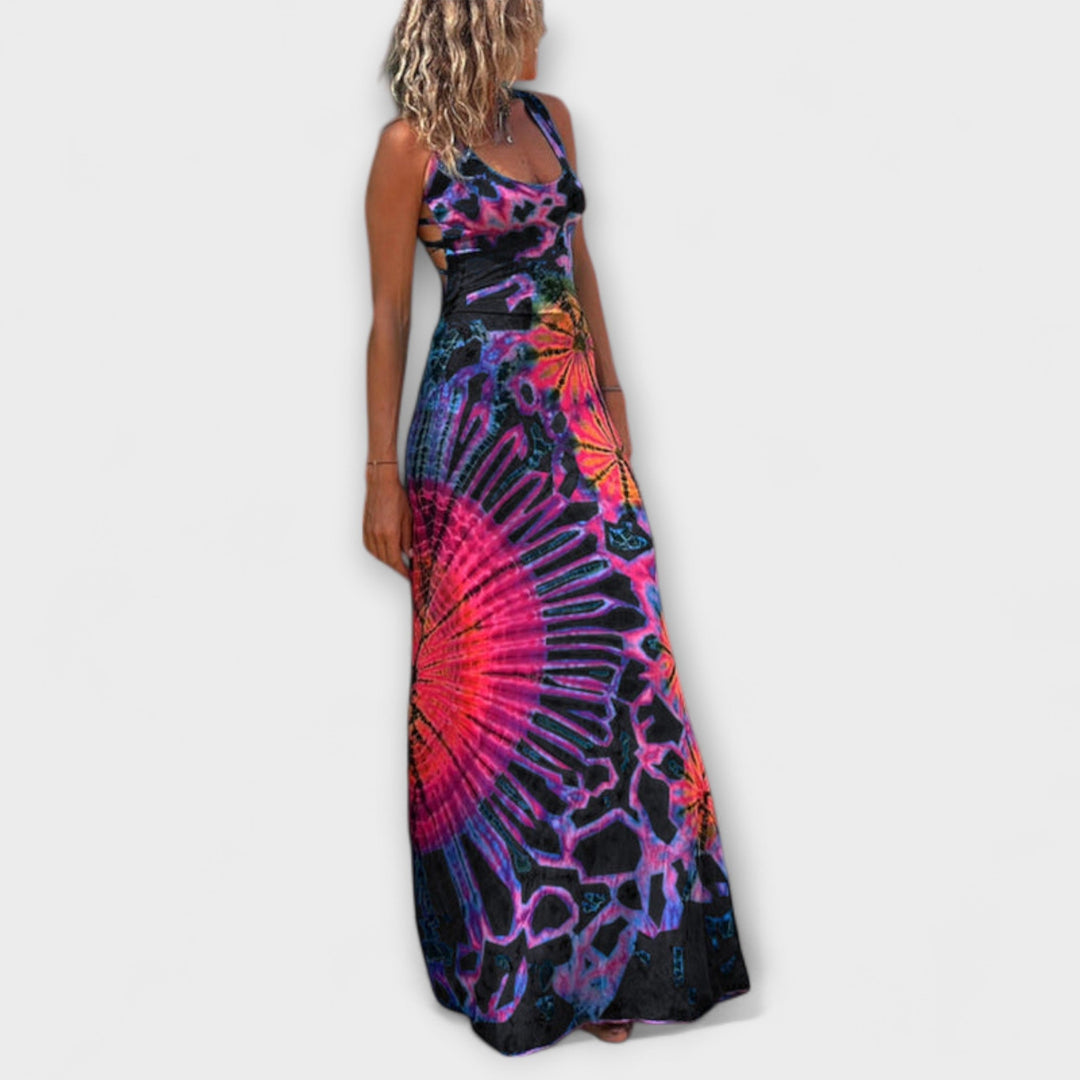 Ronja - La Bamba Tie-Dye Print Maxikleed