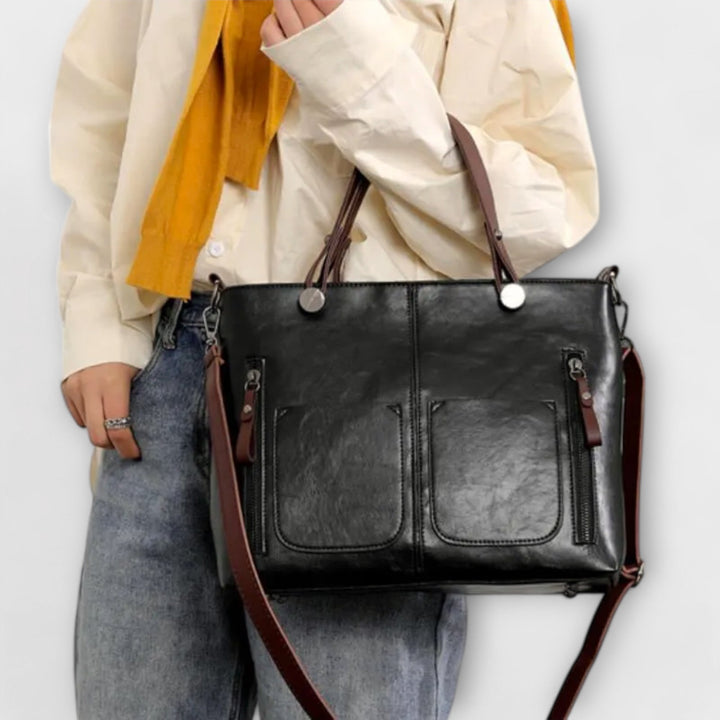 Kristel | Leren shopper voor dames
