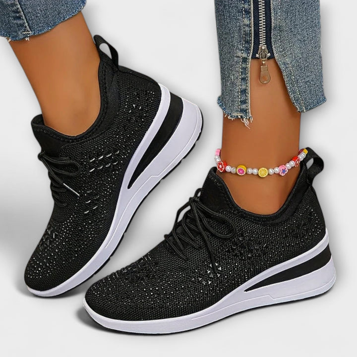 Giselle – Schitterende Orthopedische Sneakers met Strass