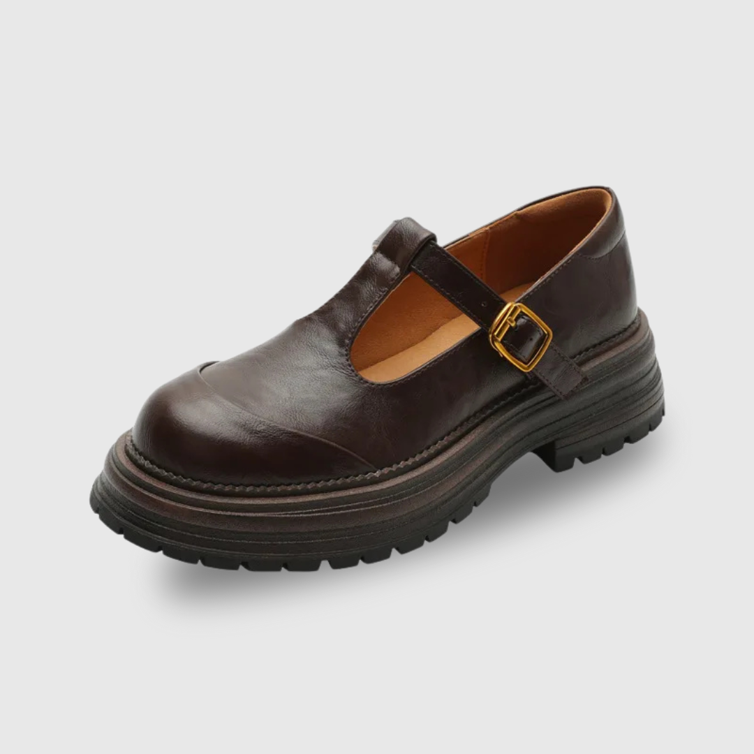 Luisa – T-bandschoenen met plateauzool