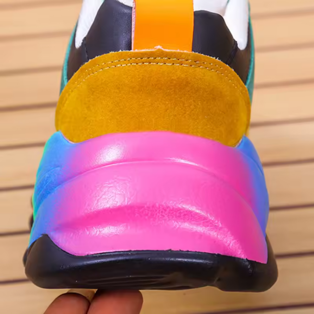 Jada | Neon chunky plateausneakers voor dames
