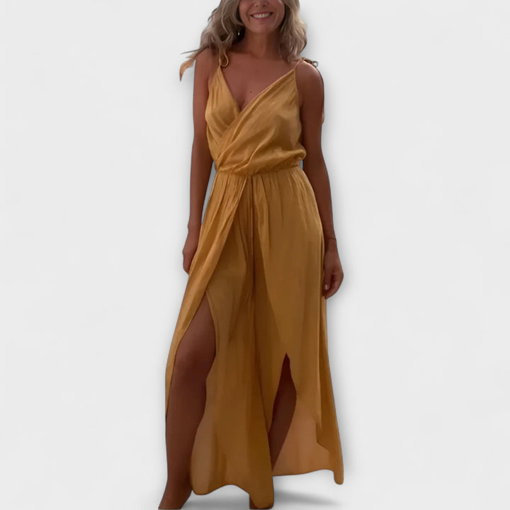 Anna - Donatila Zijde Splits Jumpsuit