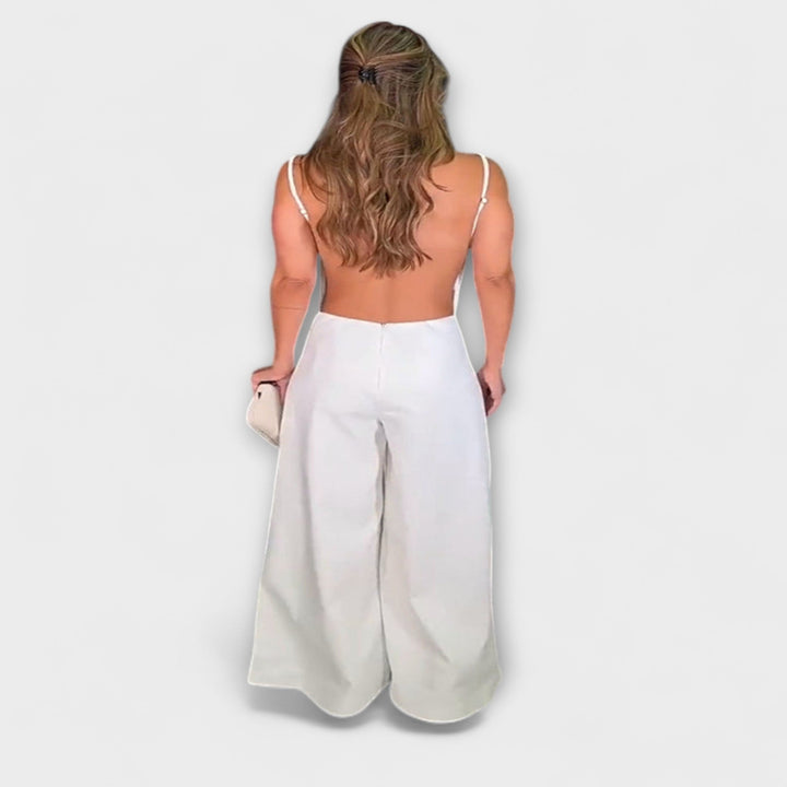 Ylva - Stralende Halter-Jumpsuit