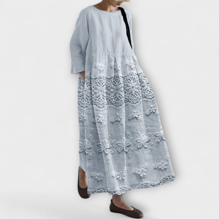 Isabella - Kantpatroon Jurk