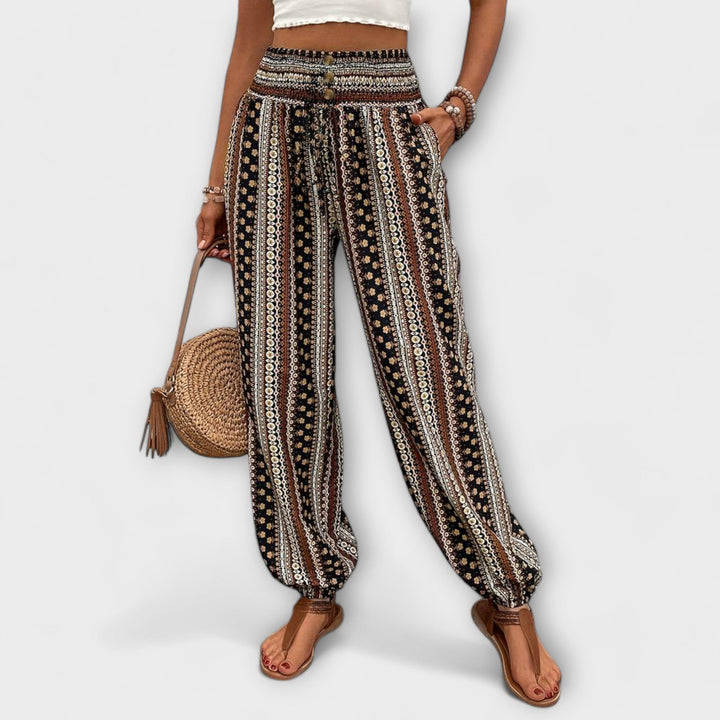 Scarlett - Broek met etnische grafiek