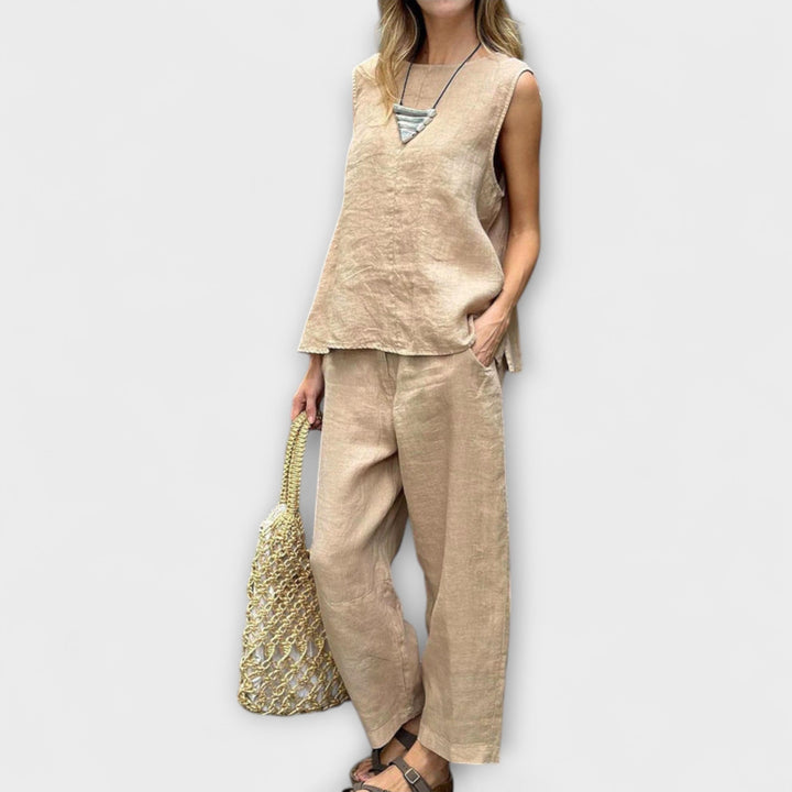 Jennifer - Ontspannen Katoen-Linnen Outfit