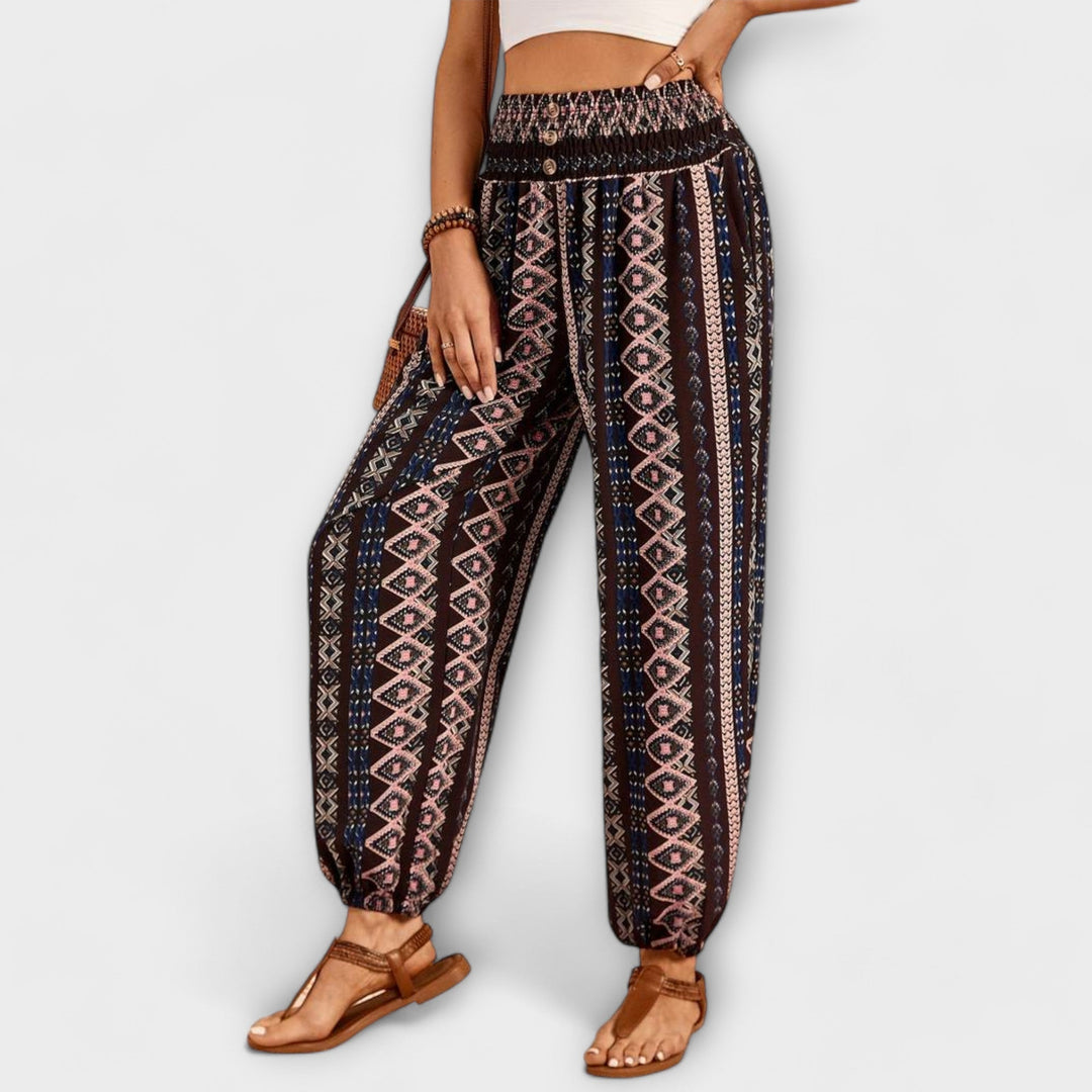 Scarlett - Broek met etnische grafiek