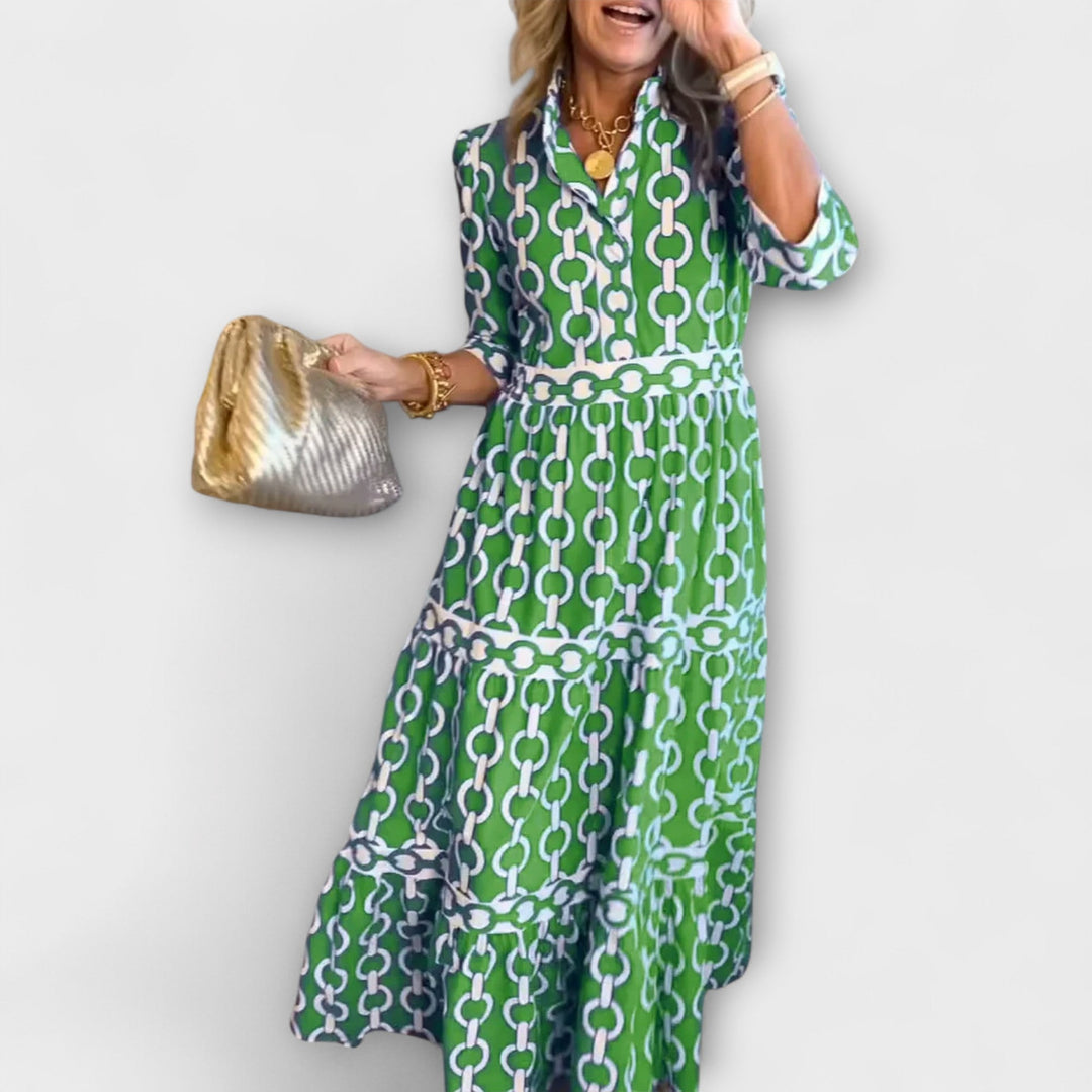 Sofia - Midi-jurk met kettingdetails