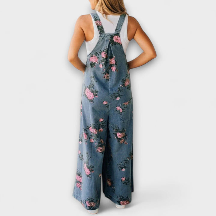 Mirona - Ontspannen Pasvorm Denim Dungaree