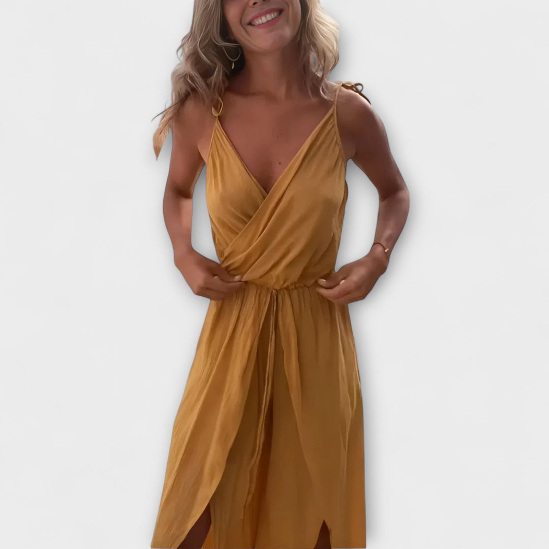 Anna - Donatila Zijde Splits Jumpsuit