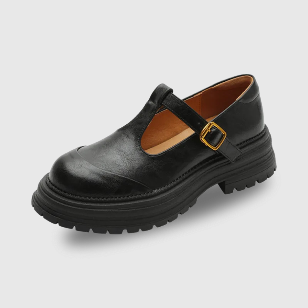 Luisa – T-bandschoenen met plateauzool