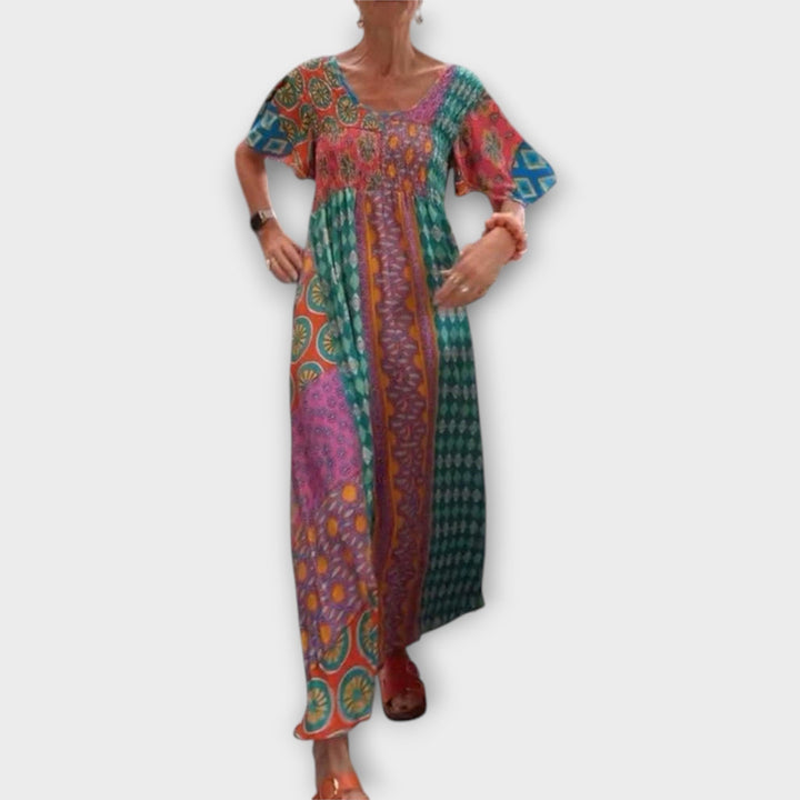 Melania - Levendige Boho-jurk