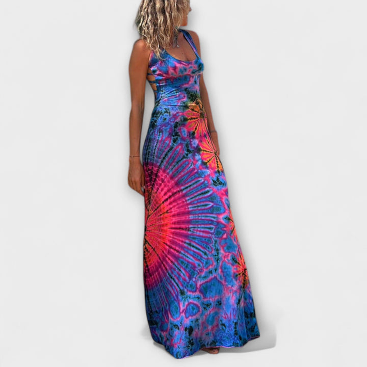 Ronja - La Bamba Tie-Dye Print Maxikleed
