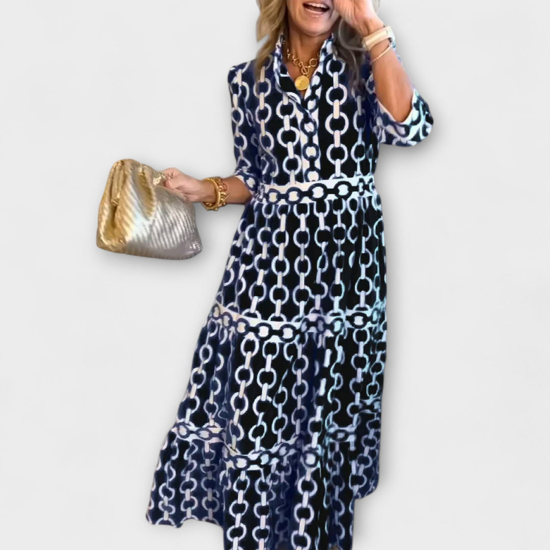 Sofia - Midi-jurk met kettingdetails