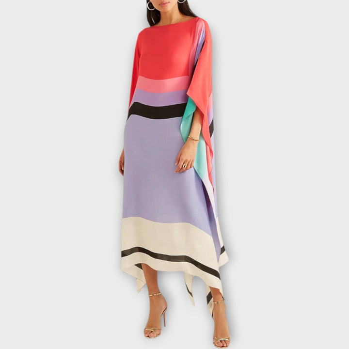 Elenora - Locker gesneden geometrische kaftan