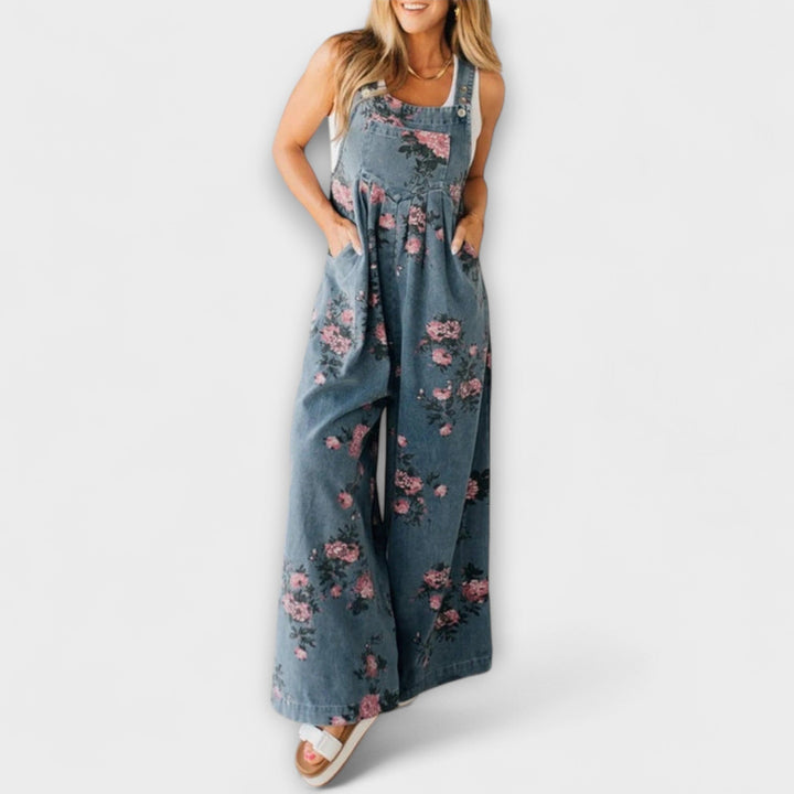 Mirona - Ontspannen Pasvorm Denim Dungaree