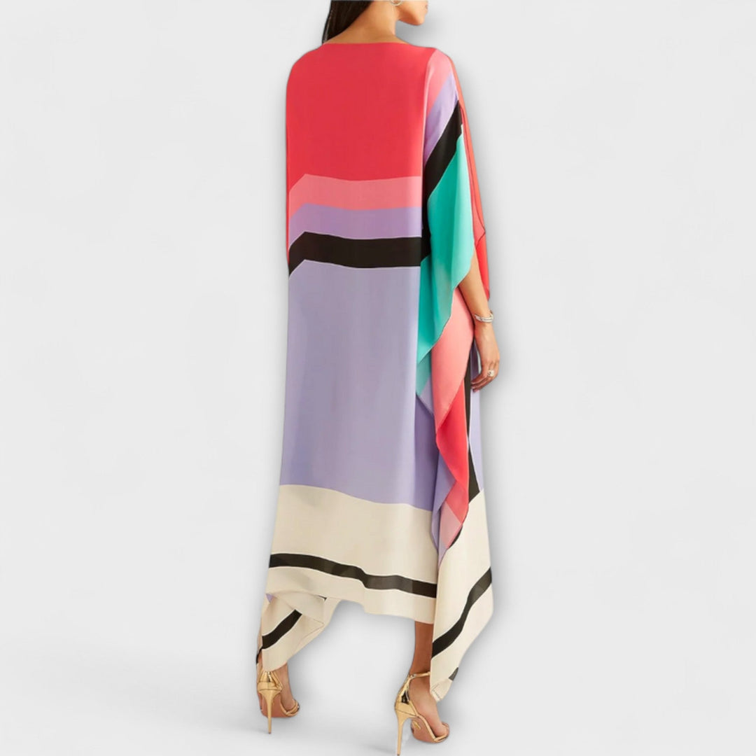 Elenora - Locker gesneden geometrische kaftan