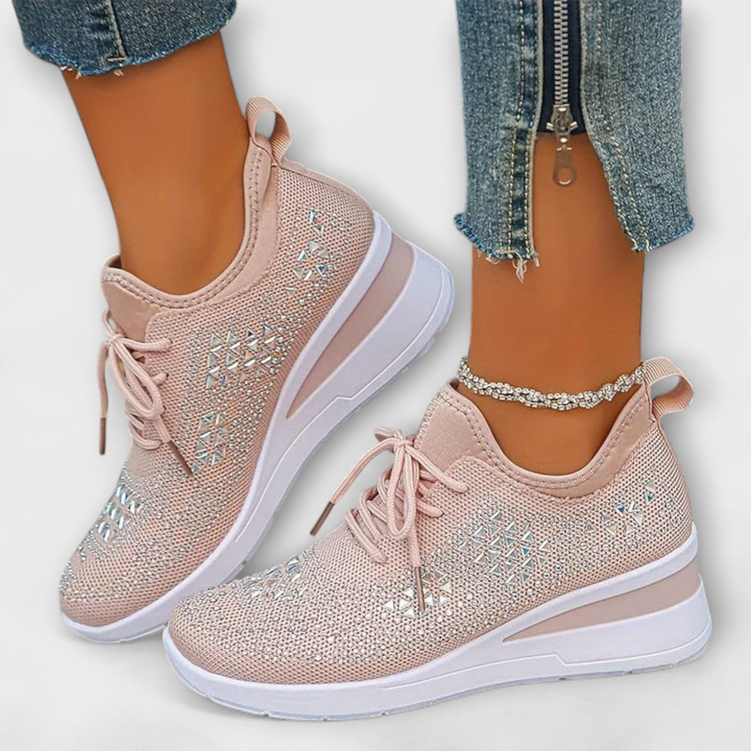 Giselle – Schitterende Orthopedische Sneakers met Strass