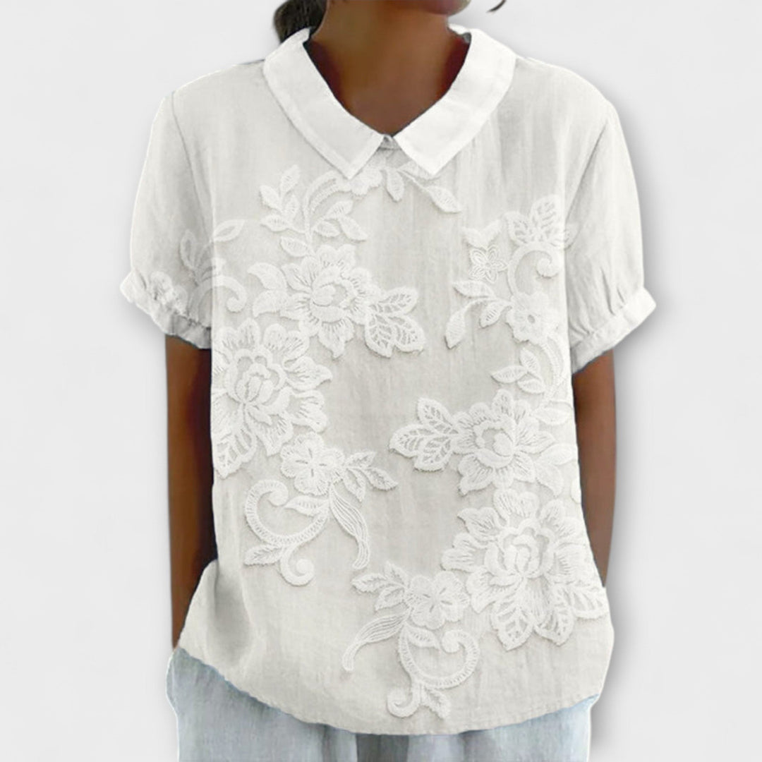 Emma - Blouse met Vintage-Print