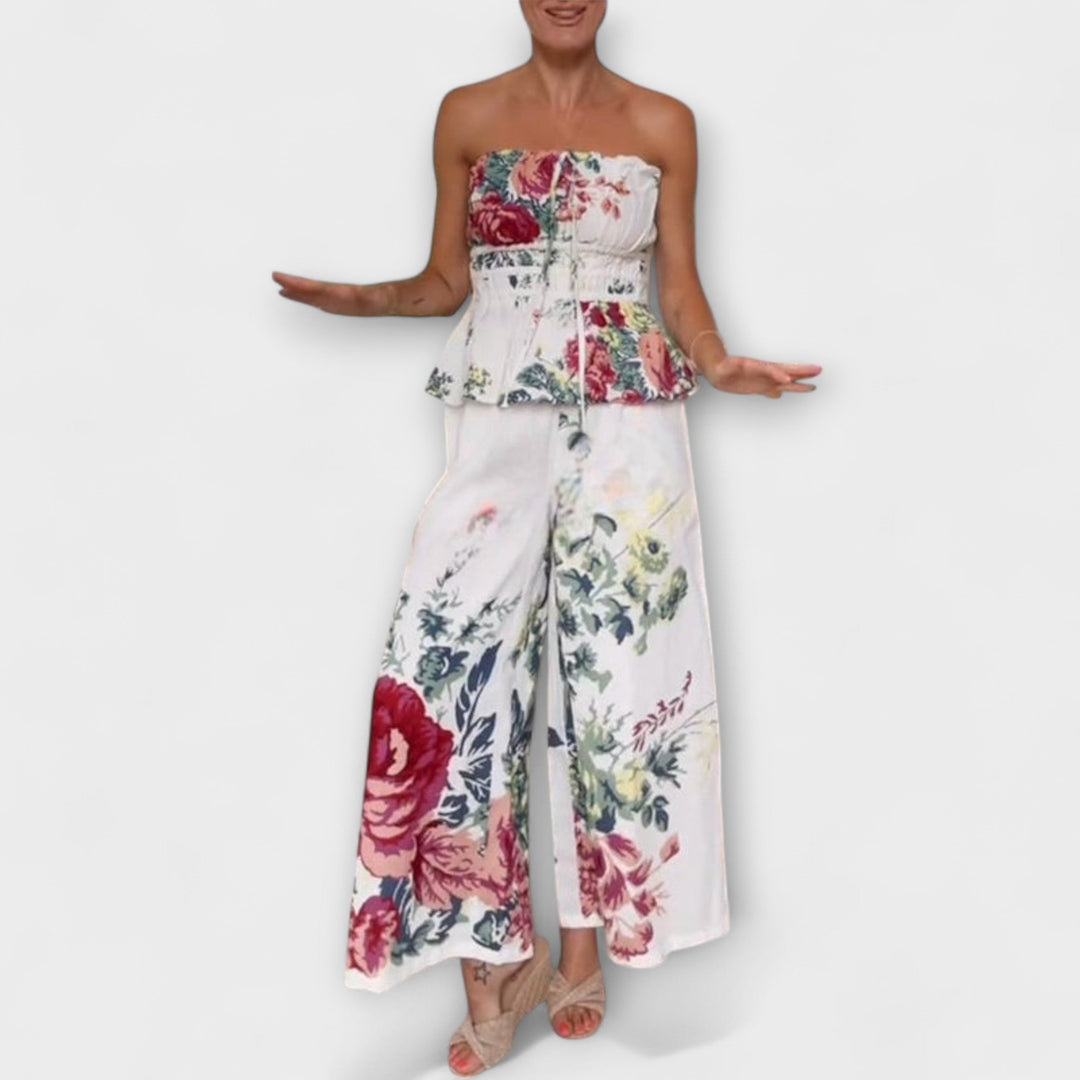 Indigo - Zomer Bloemenpatroon Set