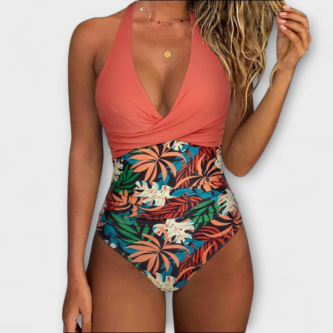 Amber - Vrouwelijk en elegant badpak met V-hals