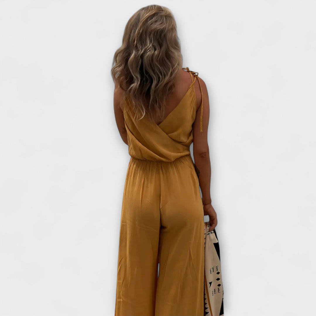 Anna - Donatila Zijde Splits Jumpsuit