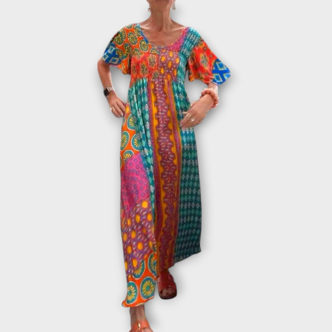 Melania - Levendige Boho-jurk