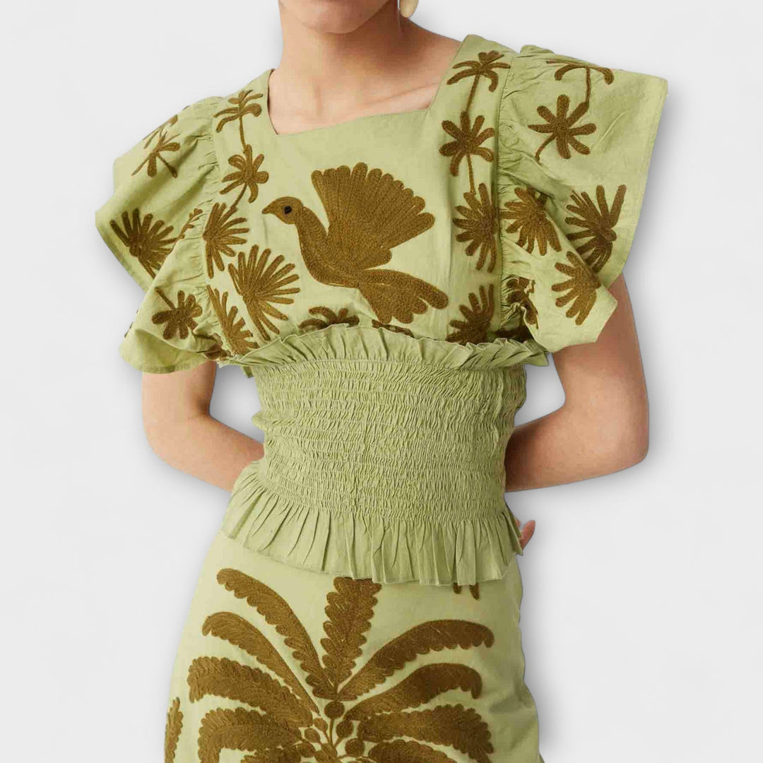 Amy - Stijlvolle Palmboom Jurk