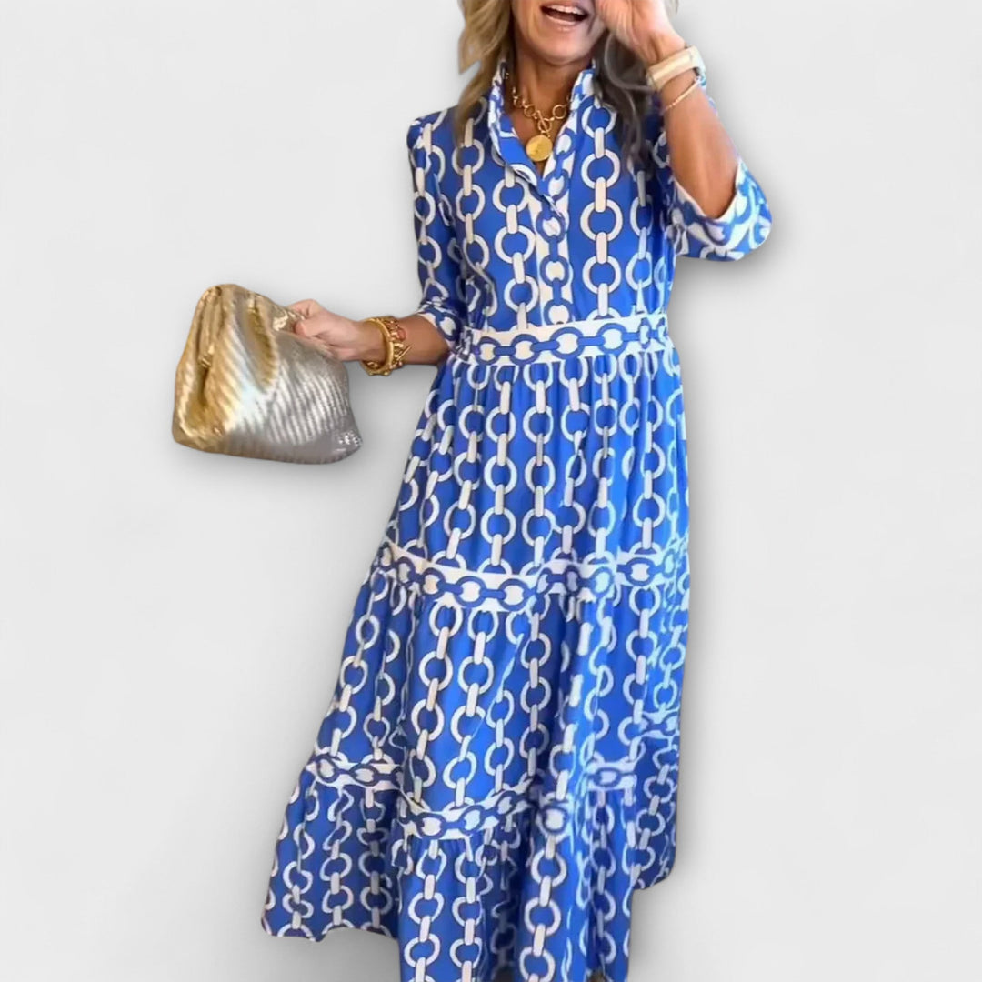 Sofia - Midi-jurk met kettingdetails