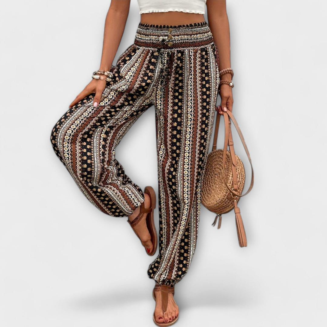 Scarlett - Broek met etnische grafiek