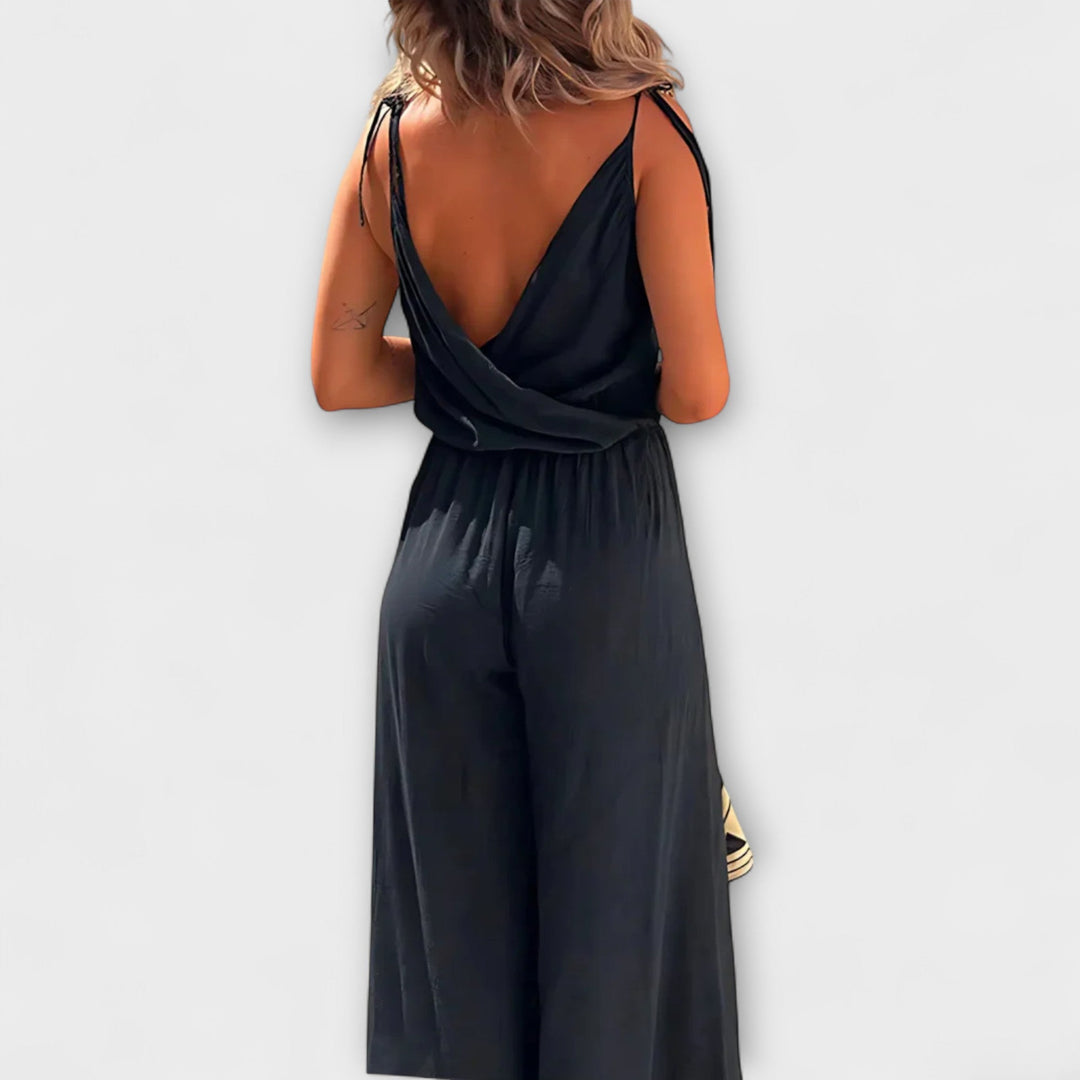 Anna - Donatila Zijde Splits Jumpsuit