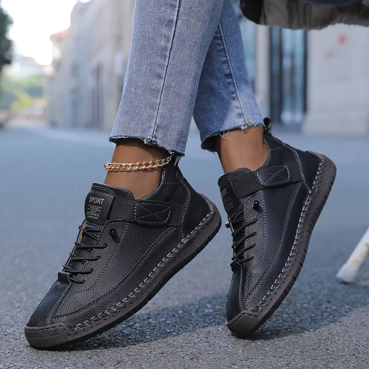 Alceste | Canvas sneakers met veters en siernaden voor dames