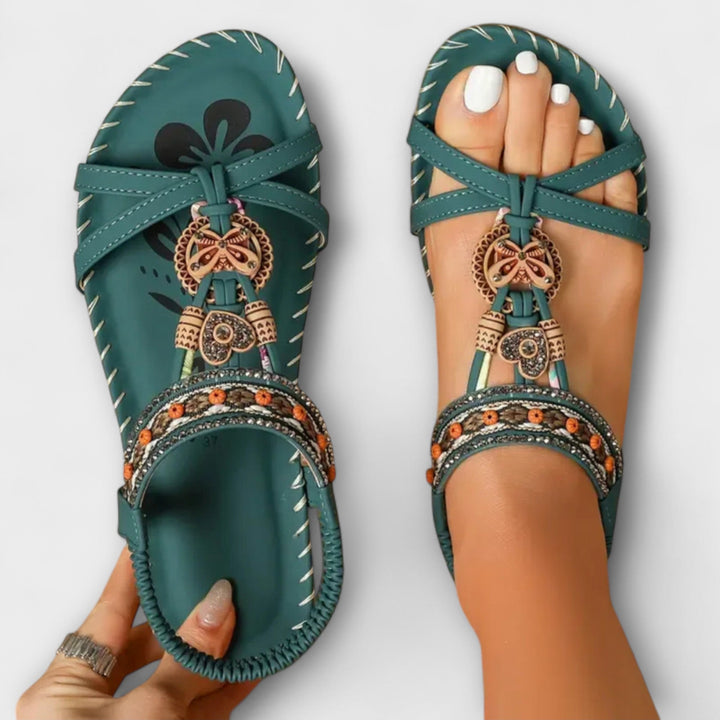 Claudia - Orthopedische Ibiza geïnspireerde sandalen