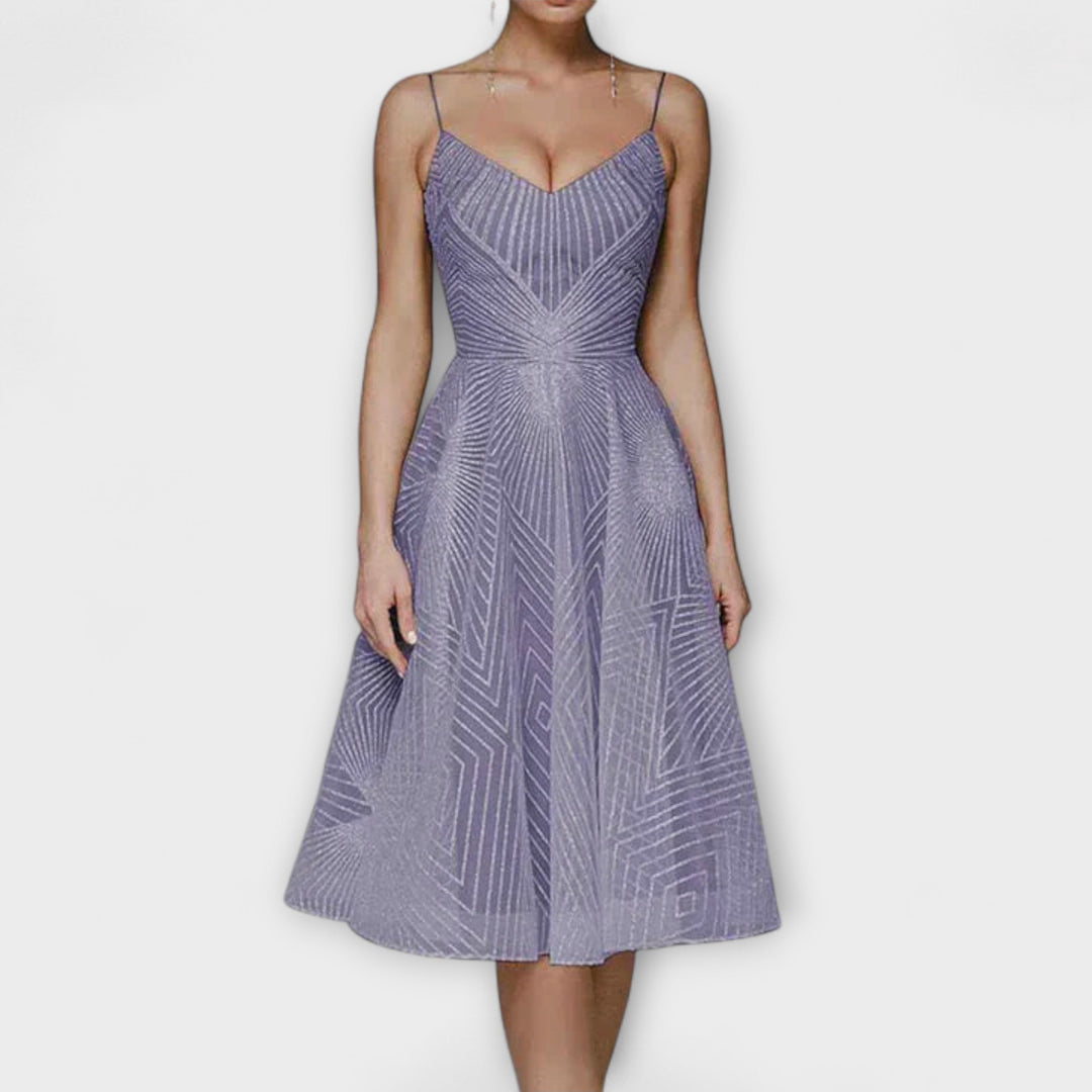 Elli - Dames Luxe Jurk met Borduursels