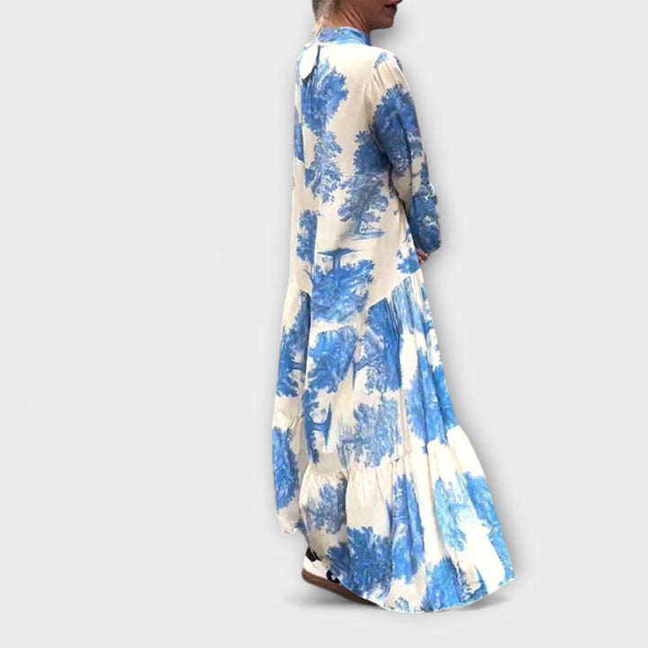 Nerina - Elegante Bloemen-Maxijurk