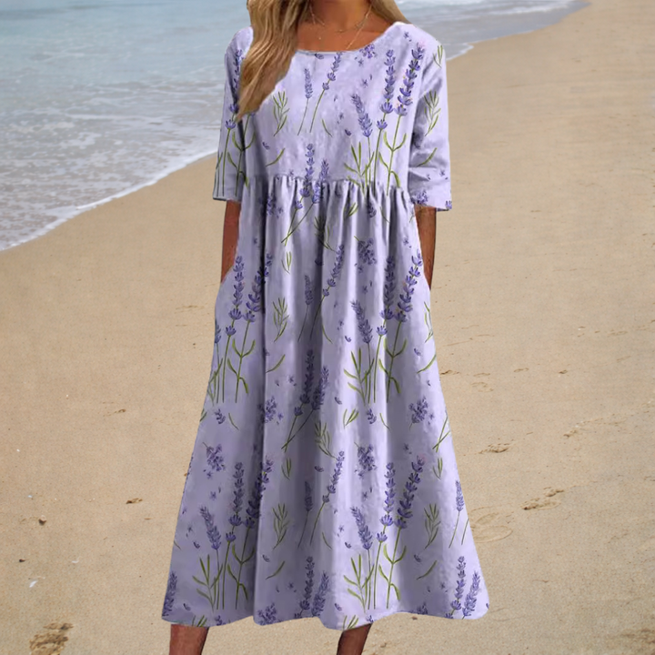 Vloeiende lange jurk – chic en comfortabel