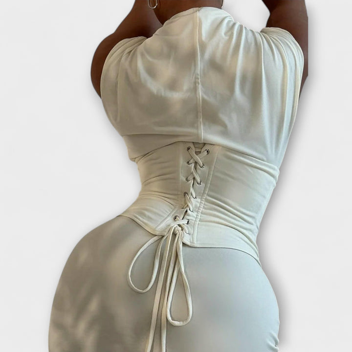 Vesper - Strapless Korset Maxikleed