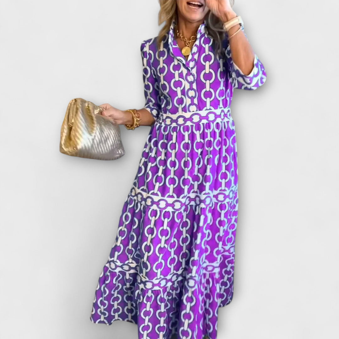 Sofia - Midi-jurk met kettingdetails