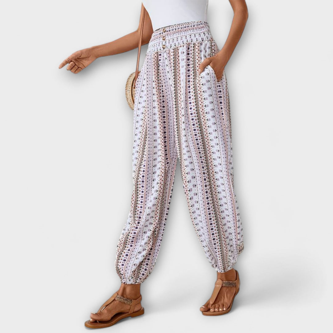 Scarlett - Broek met etnische grafiek