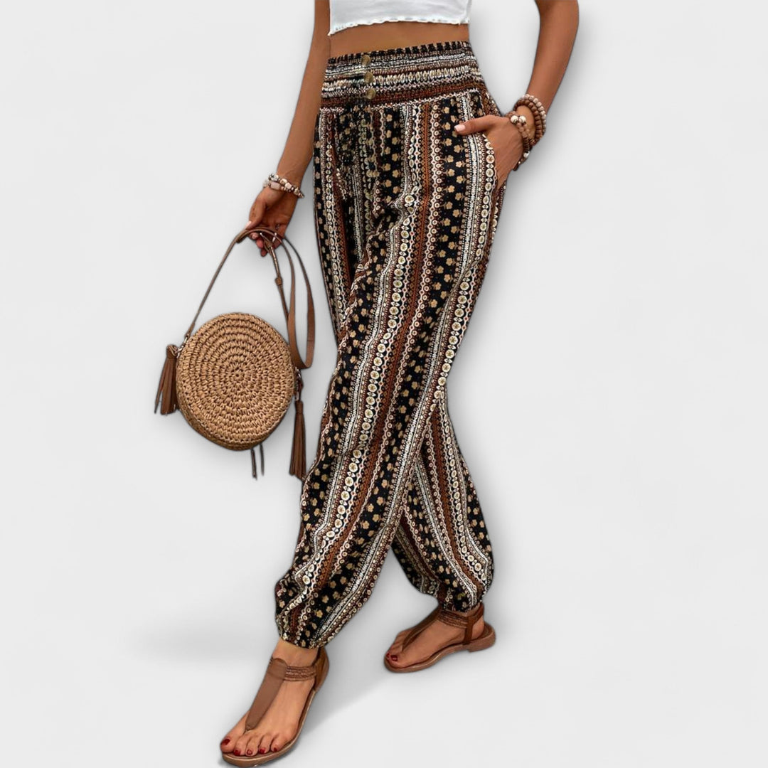 Scarlett - Broek met etnische grafiek