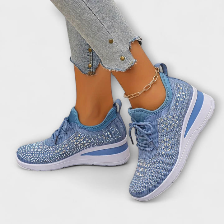 Giselle – Schitterende Orthopedische Sneakers met Strass