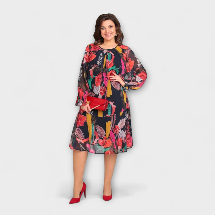 Caroline - Elegante Plus-Size-Jurk voor ultiem comfort